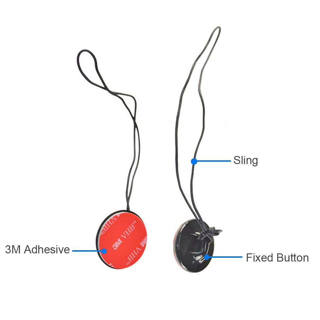 Dekeenstar Action Camera Safety Tether Strong Adhesive Stickers Strap Cord Compatible With Gopro Hero 12, 11, 10, Insta360 X4 X3