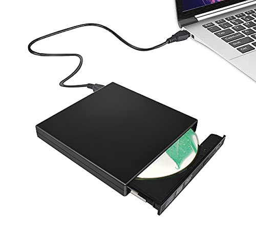 Vsvabefv External Usb Blu Ray Drive, Ultra Slim Bd/Cd/Dvd Rom Cd/Dvd Rw Blu Ray Burner Player Rewriter For Laptop/Macbook/Deskto