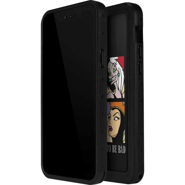 Skinit Waterproof Phone Case Compatible with iPhone 13 Mini Disney Villains Feels Good to Be Bad Black