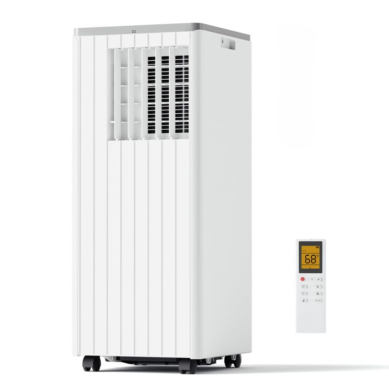 DENBIG 8,000 BTU Portable Air Conditioner, Portable AC Unit with Built-in Dehumidifier and Cooling Fan for Room up to 350 sq.ft.