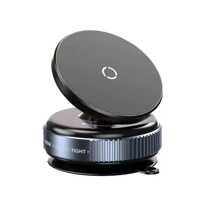 Auriglo [2025] Magnetic Car Mount With Ultra Vacuum Suction Cup  360 Rotatable Dashboard & Windshield Holder For Iphone 16 15 14