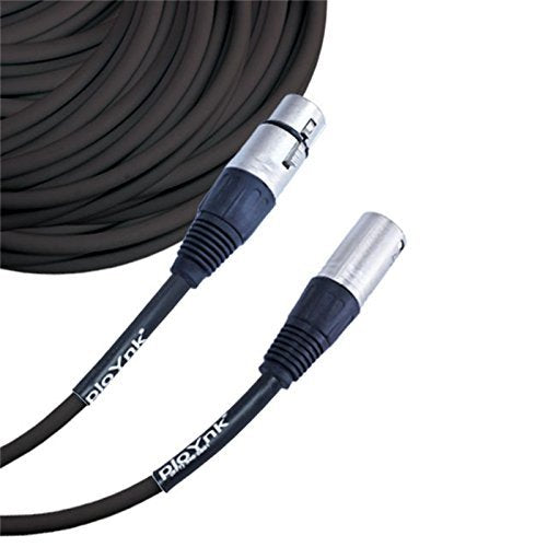 Ploynk Premium Male To Female 3 Pin Xlr Mic Cable Microphone Audio Cord   150 Ft Long: Black