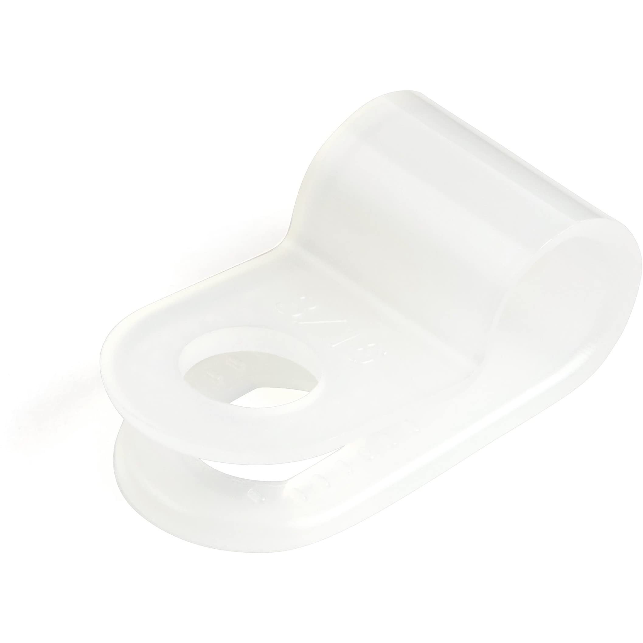 Startech.Com 100 Pack Screw Mount Cable Clamps   Small 5Mm Bundle Cable Fastener/Holder   R Type Single Reusable Nylon Clip   Sc