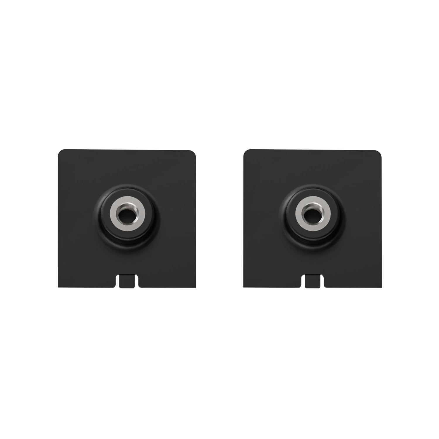 Holicfun 1/4 Inch Threaded Mount Adapter for Ring Solar Panel - 2 Pack, Black