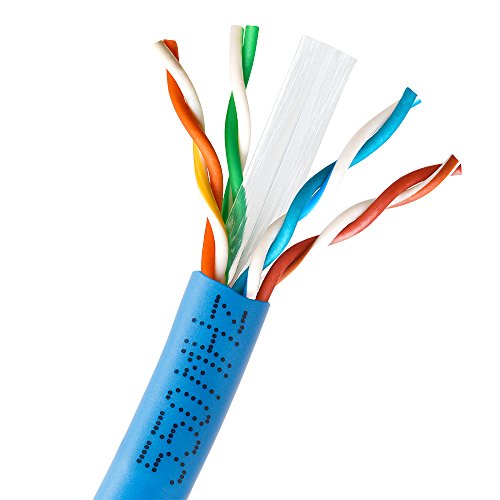 Cmple   Cat 6 Solid Pvc Utp 23Awg Cmr Bare Copper Cable With Gigabit Ethernet Blue