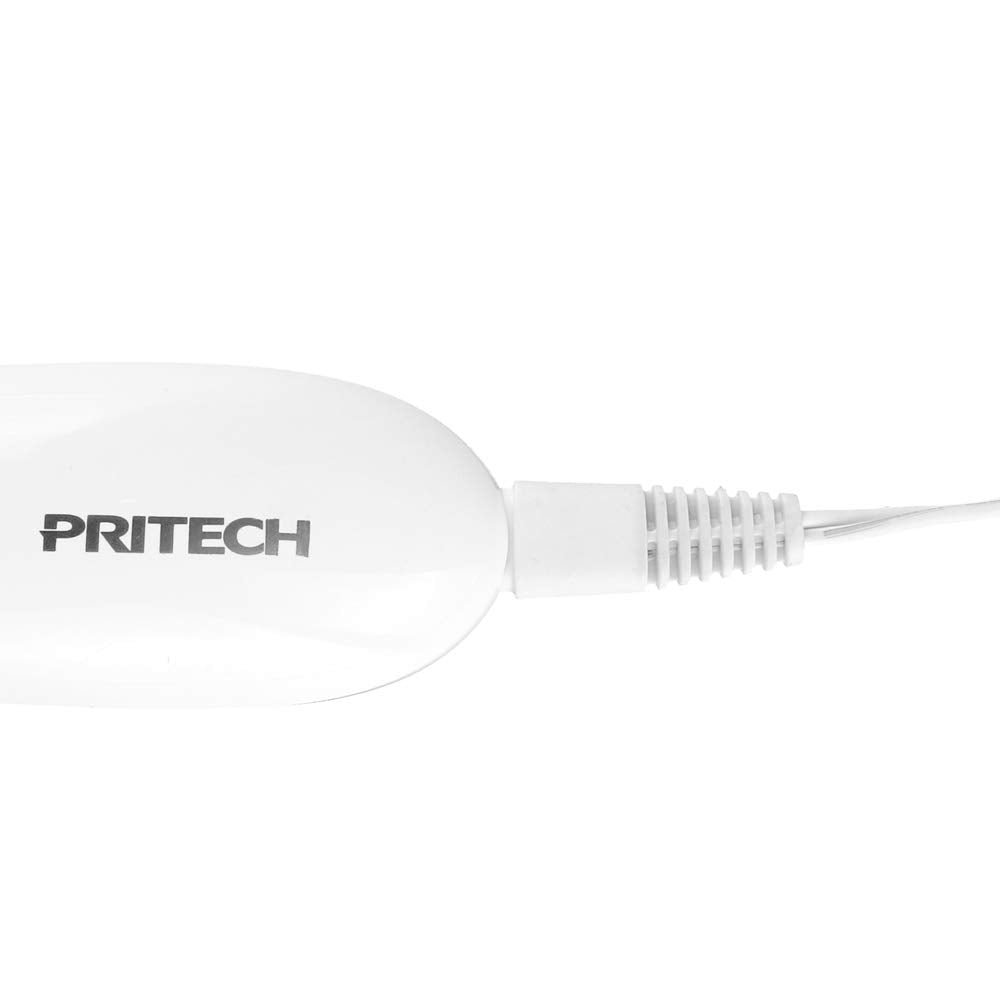 PRITECH Rechargeable Callus Remover BCM-1138, White, Portable, Electric Foot Care Tool with Charging Cable