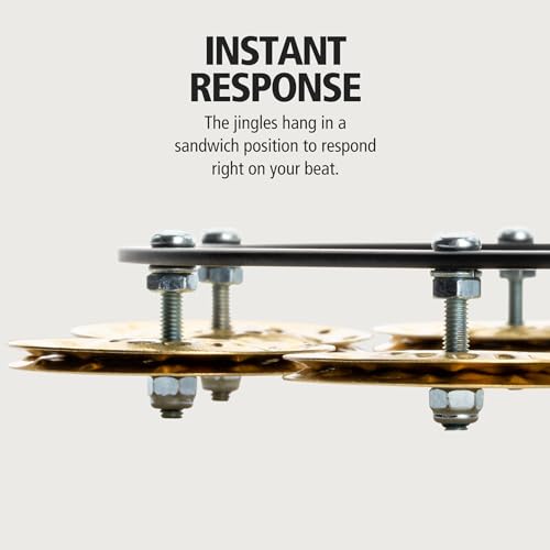 Meinl Percussion Headliner Series Hihat Tambourine Jingle Effect, Hammered Solid Brass � Not Made In China � Mountable On Any Pull Rod, 2 Year Warranty (Hthh1B Bk)