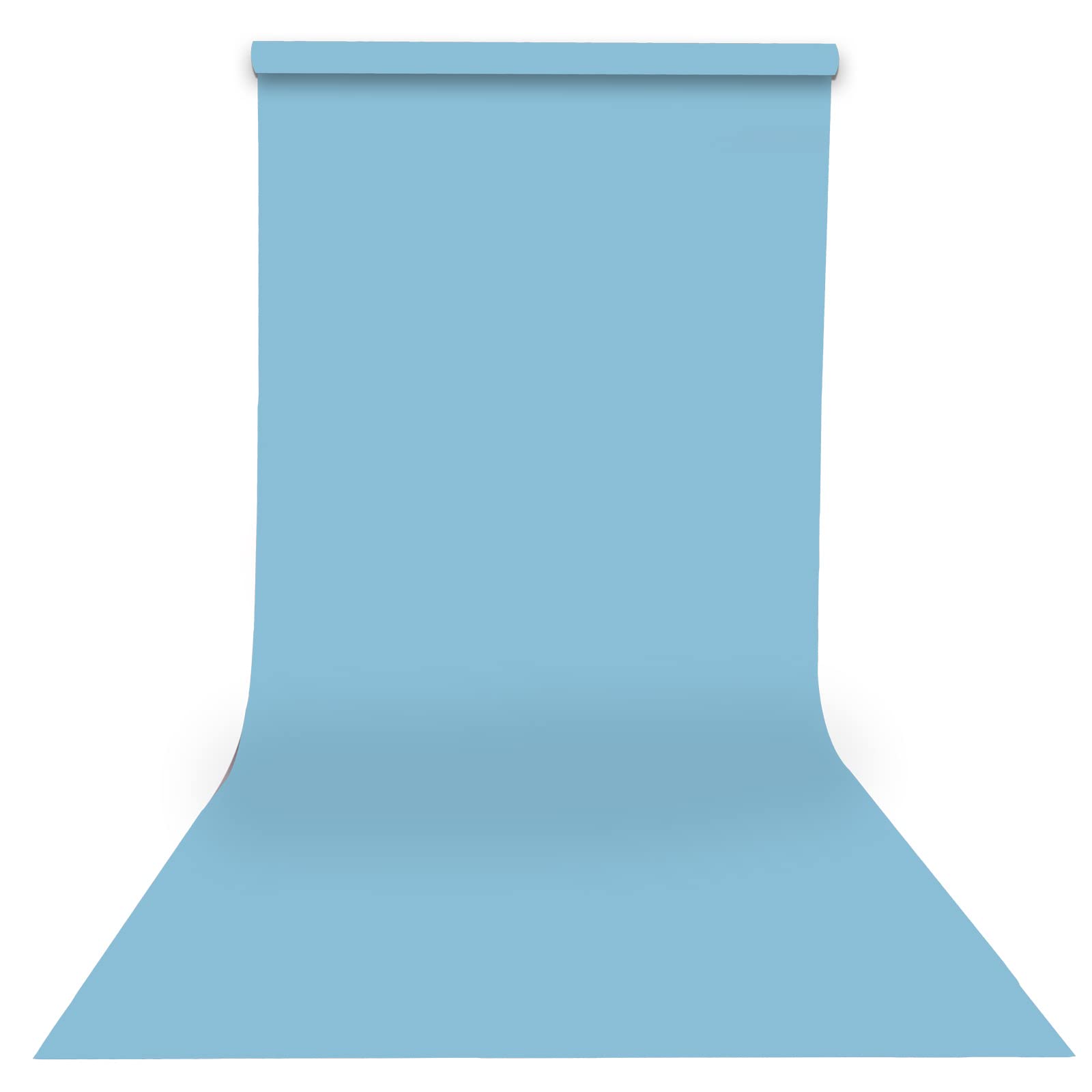 Yizhily Seamless Photography Photo Backdrop Background Paper Roll For Photoshoot 53 Inches Wide X 16 Feet Long, Lite Blue