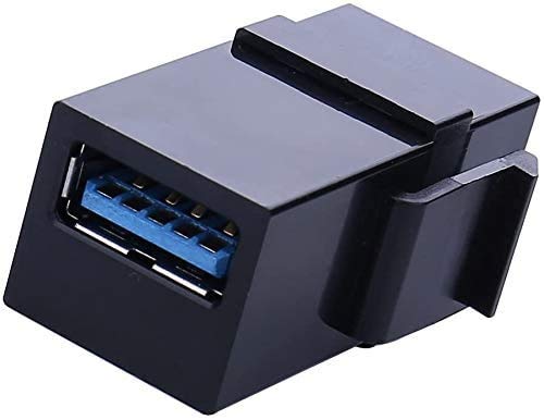 Usb 3.0 Keystone Jack Inserts, 5Pcs Usb To Usb Adapters Female To Female Connector ,Female Coupler Insert Snap In Connector Sock