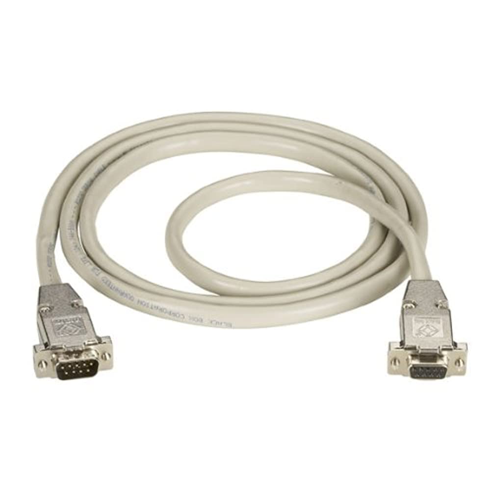Black Box Corporation 20 Ft Rs232 Shielded Cable Metal Hood Db9 Male/Female