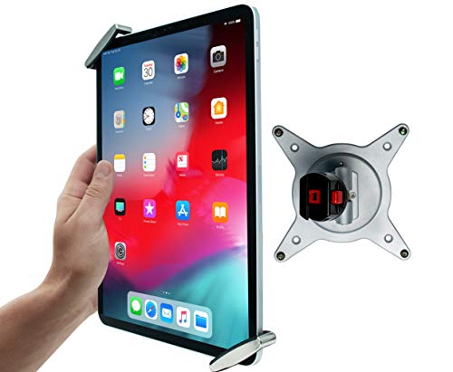 CTA Digital Adjustable Arm Grip Rotation Wall Mount for 8-12.75 Inch Tablets