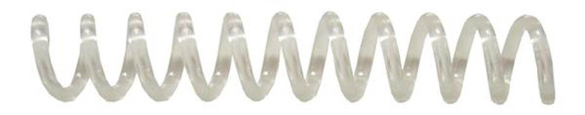Spiral Binding Coils 7Mm (9/32 X 12) 4:1 [Pk Of 100] Clear