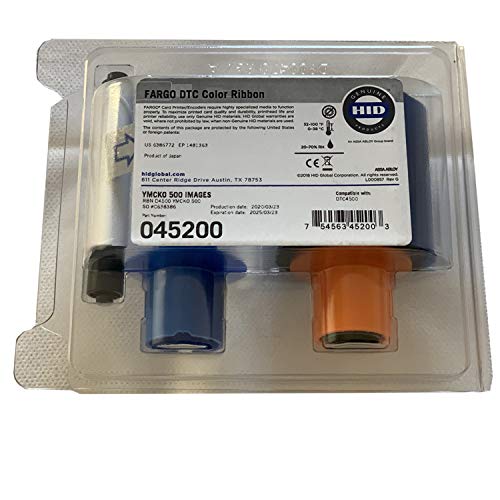 45200 Fargo 45200 Ymcko Full Color Ribbon For Dtc4500 Series Id 45200