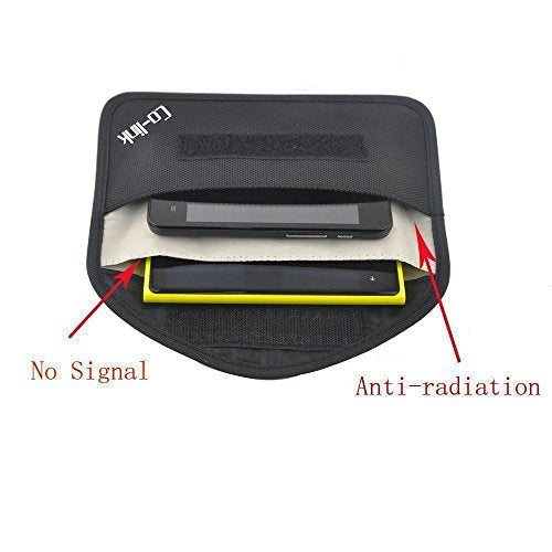 Co Link Cell Phone Anti Tracking Anti Spying Gps Rfid Signal Blocker Pouch Case Bag Handset Function Bag (Black)
