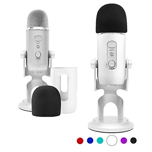 Blue Yeti Mic Cover Pop Filter &Protector, Windscreen Windshield For Blue Yeti, Yeti Pro Condenser Microphones, Windscreen Foam