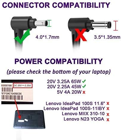 65W 45W Laptop Charger Fit For Lenovo Ideapad 1 3 5 Adl45Wcc 330 110 510 310 320 L340 S340 S145, Flex 3 4 5 14 15 Adlx65Ccgu2A P
