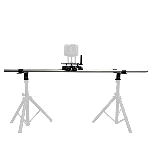 Glide Gear DEV 4 Video Camera Roller Slider Dolly - Black, Durable Design for Smooth Tracking Shots