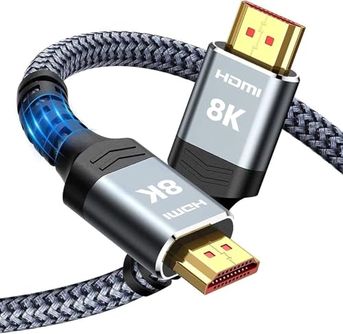 Orei 8K Hdmi Cable 3 Meter(9.84Ft)  8K@60Hz Hdmi Cable 2.1 With Ethernet & Hdcp 2.3, Lightning Fast 48Gbps Bandwidth, Hdr, Earc