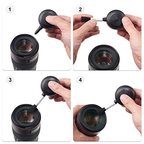 Camera Cleaning Kit With Camera Cleaning Pen Brush, Air Blaster Blower And Lens Brush Blower Brush Dust Cleaner For Lens, Camera