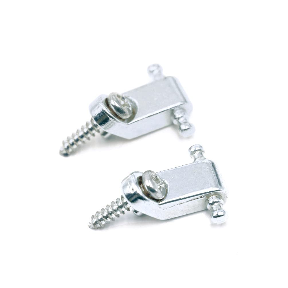 Disens Guitar String Tree With Mounting Screws Metal String Retainer Guides For Electric Guitar Hardware Pack Of 2 Chrome