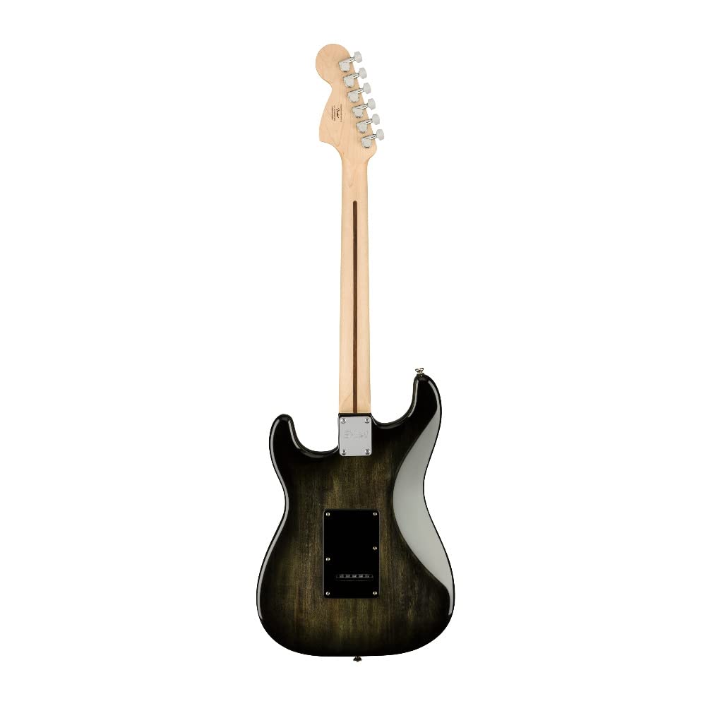 Squier Affinity Series Stratocaster Fmt Electric Guitar, Black Burst, Maple Fingerboard