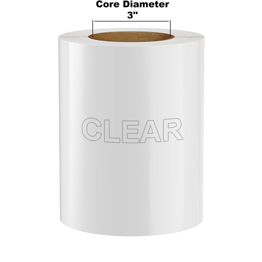 (Discontinued) Kingston Premium Vinyl Label Tape, Clear, 7 x 150 on 3 Core for DuraLabel 9000, LabelTac 9, SafetyPro 9G, VnM 8 