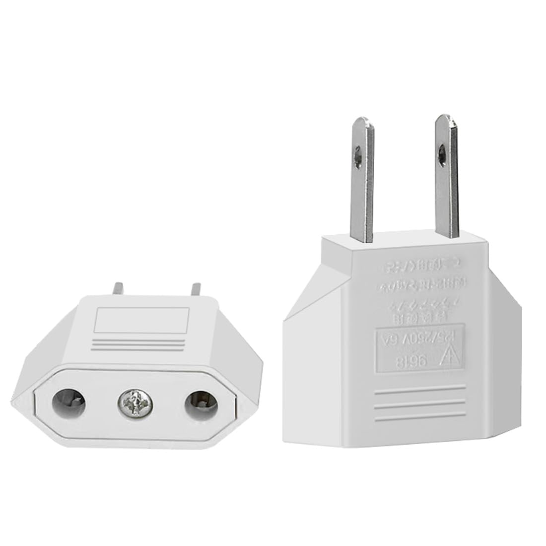 Jorindo (White 2Pcs) Usa Plug To Eu Socket