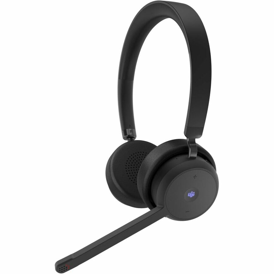 Lenovo Wireless Voip Headset Teams Certified, Noise-Canceling Mic, Bluetooth 5.3 Multipoint, Usb-A Receiver, 31-Hour Talk & 60-H