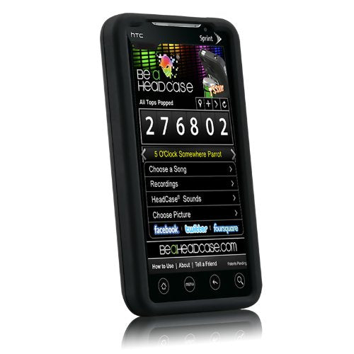 Be A Headcase 11856 Bottle And Can Opener Case/Cover For Cell Phone Htc Evo 4G   1 Pack   Retail Packaging   Black