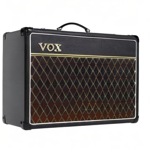 Vox Ac15C1X 1X12 Inch 15-Watt Guitar Tube Combo Amplifier W/Alnico Blue Speaker, 2 Channels, Tremolo, Reverb, And Alnico Blue Sp