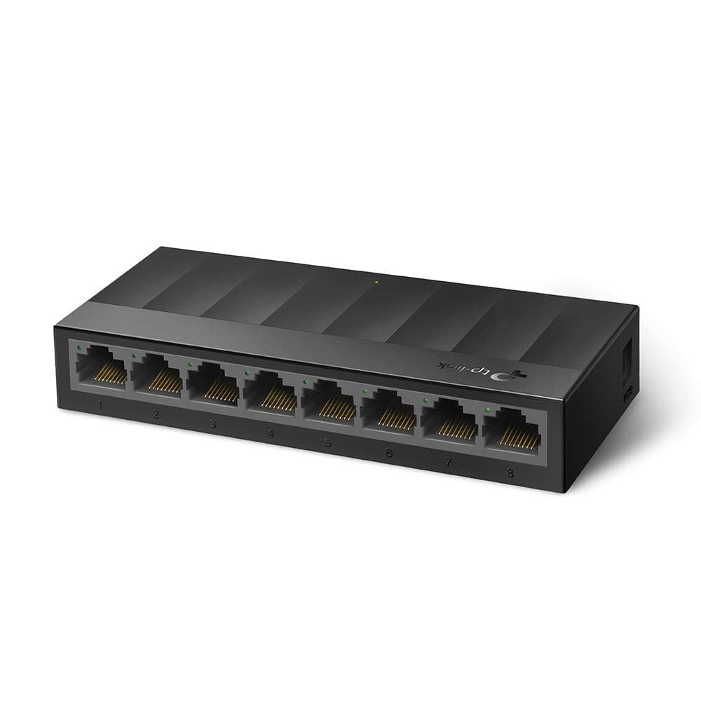 TP-Link Litewave 8 Port Gigabit Ethernet Switch | Desktop Ethernet Splitter | Plastic Case | Unshielded Network Switch | Plug & 