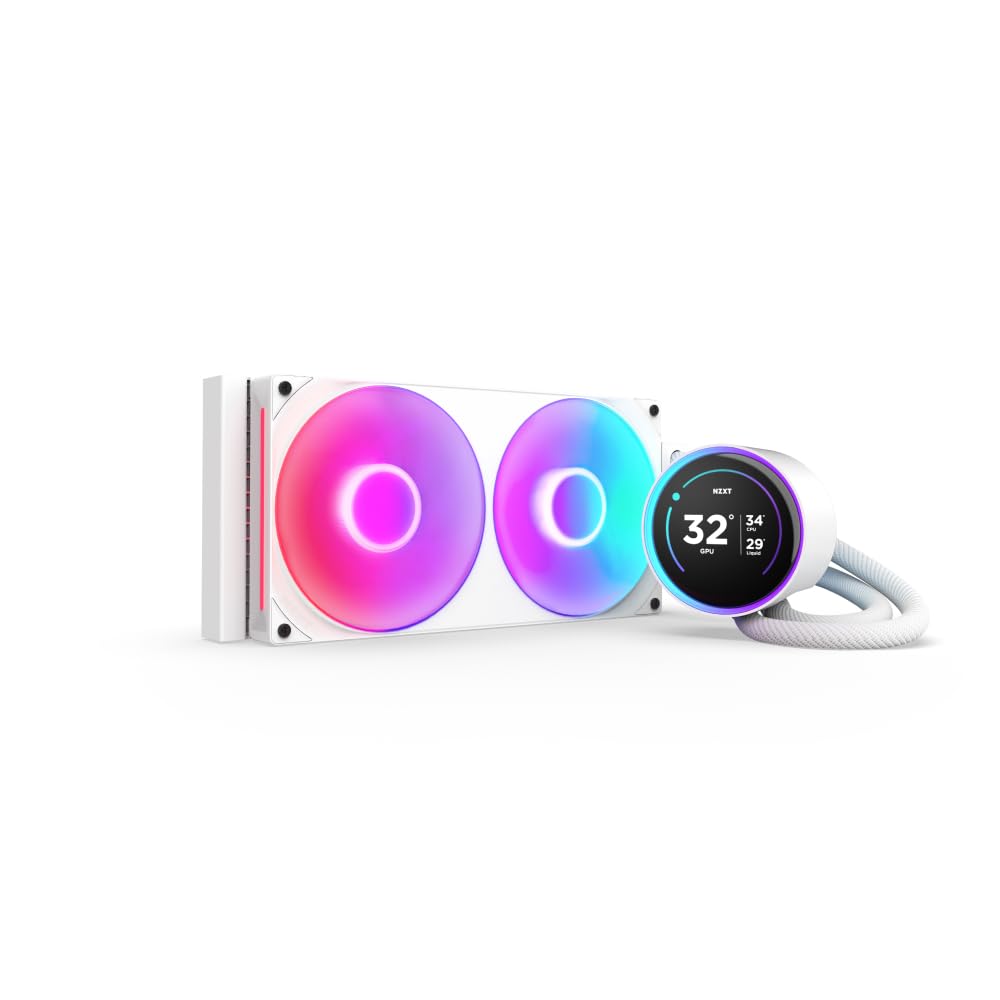 Nzxt Kraken Elite 280 Rgb 2024   Aio Cpu Liquid Cooler   280Mm Radiator   F280 Rgb Core Fan   Customizable 2.72'' Ips Lcd   Nzxt