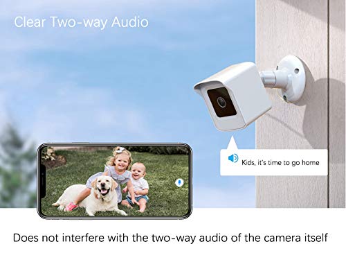 Pef Mount For All New Wyze Cam V4 And V3, Weatherproof Protective Cover And 360 Degree Adjustable Wall Mount Solid Housing For Wyze V4 And V3 Outdoor Indoor Smart Home Camera System (White, 1 Pack)