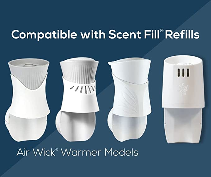 Scent Fill 100% Natural Fresh Peppermint Plug In Starter Kit, 4 Refills & Diffuser