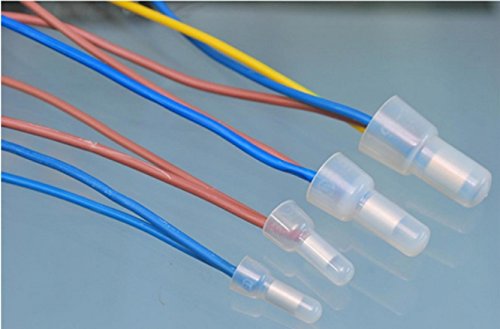 Rextin 1000Pcs Transparent Ce5 Protective Closed End Wire Crimp Connector Cap (1000Pcs)