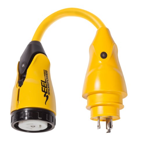 Marinco Eel Pigtail Adapters, 30A 125V To 50A 125V