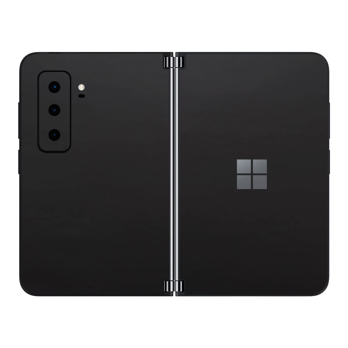 SopiGuard Sticker Skin for 2021 Microsoft Surface Duo 2 2nd Gen Edge-to-Edge Front and Rear Panels Vinyl Decal (Matte Black)