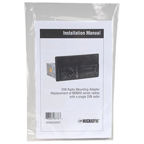 Magnadyne Rv Car Radio Mounting Kit 1.5 Din To 1 Din Adaptor   Black