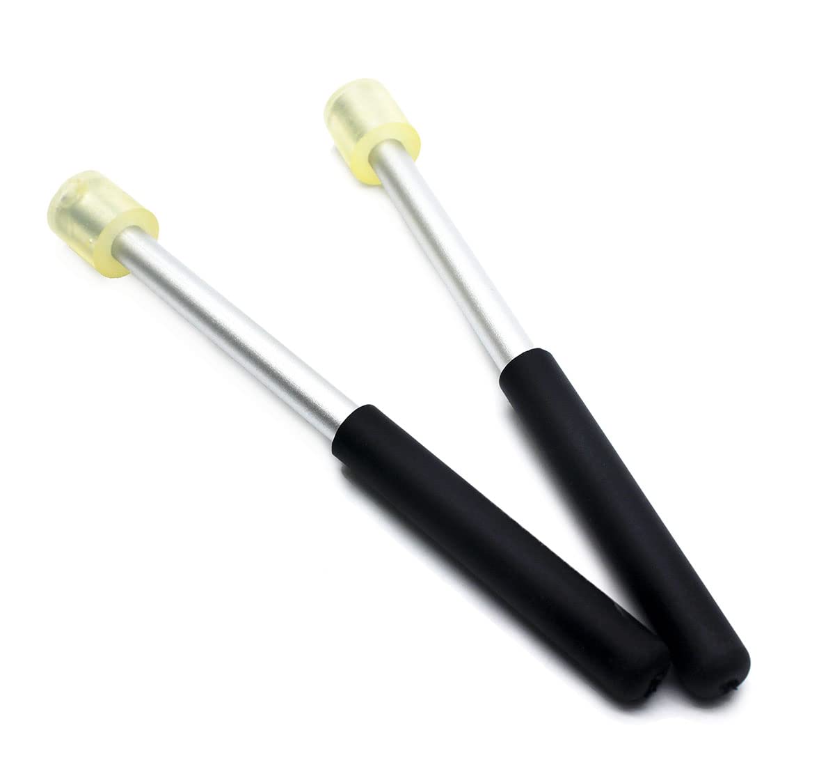 Tuoren 7.5'' Rubber Head Percussion Mallets Sticks For Playing Tenor Steelpan Steel Tongue Drum, W/Aluminium Handle