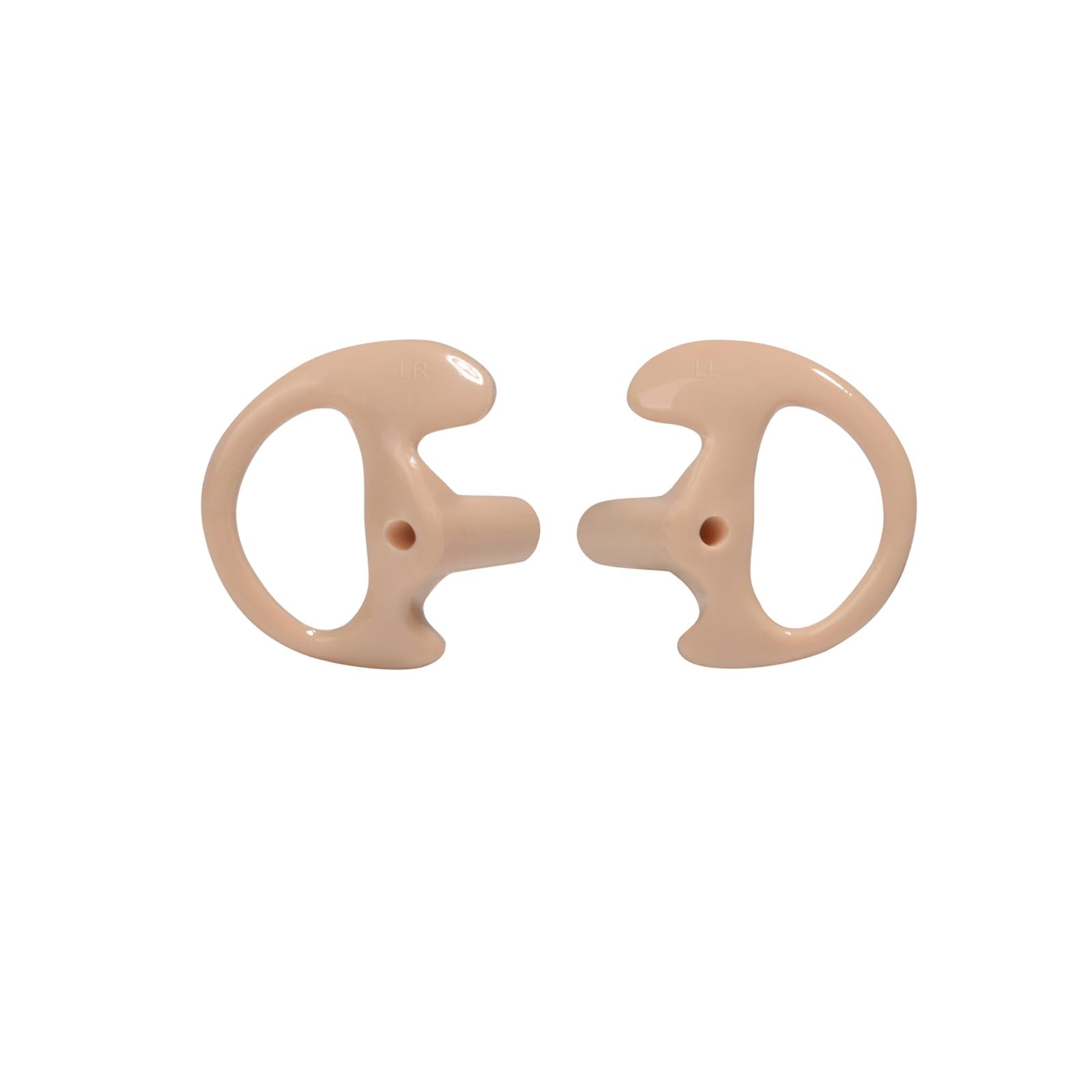 Hys Soft Larger Earmold Replacement Ear Pieces Flexible Open Ear Insert Ear Buds For Walkie Talkie 2 Way Radio Transparent Air Acoustic Earpiece Headset