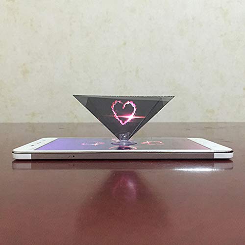 Arinda 3D Hologram Pyramid Display Projector Video Stand Portable For Smart Mobile Phone