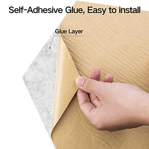 Dailycooper 12 Pack Self Adhesive Acoustic Panels 12'' X 10'' X 0.4''   Sound Proof Foam Panels With High Density,Stylish Y Line