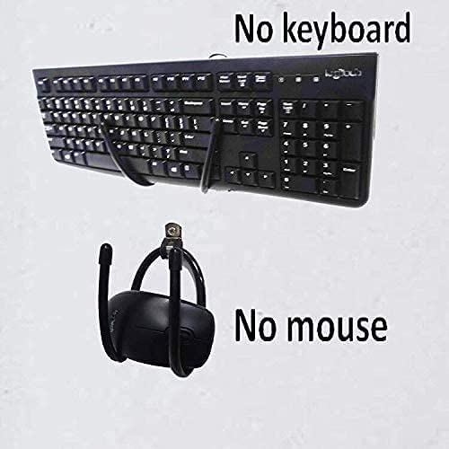 2 Pack Universal Keyboard And Mouse Wall Mount Storage Organizer, Keyboard & Mouse Wall Clip Wall Hanger Wall Display Storage Ho