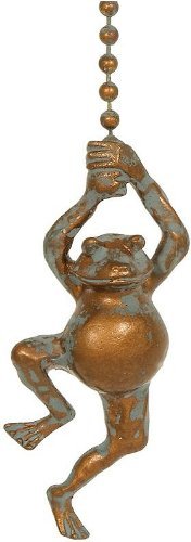 Frog Powercoated Indoor/Outdoor Fan Pull Tuscan Antique Fpg12