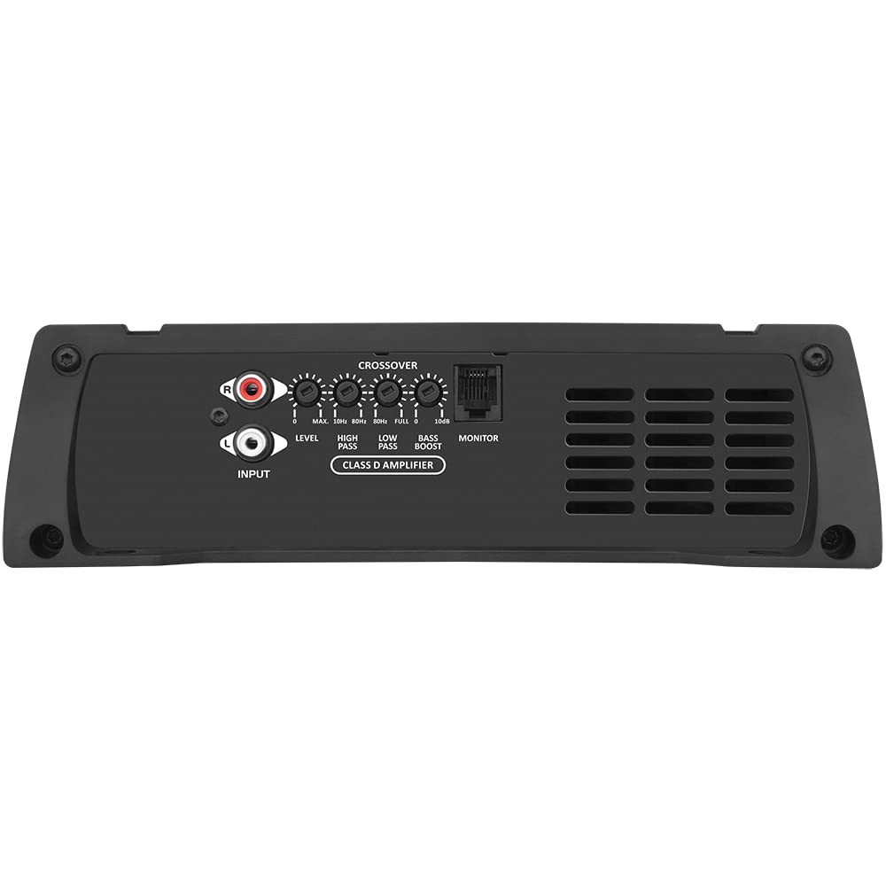 Taramp's HD 2000 2 Ohm Monoblock Class D Amplifier, 2000 Watts RMS, Full Range Car Audio, LED Monitor, White