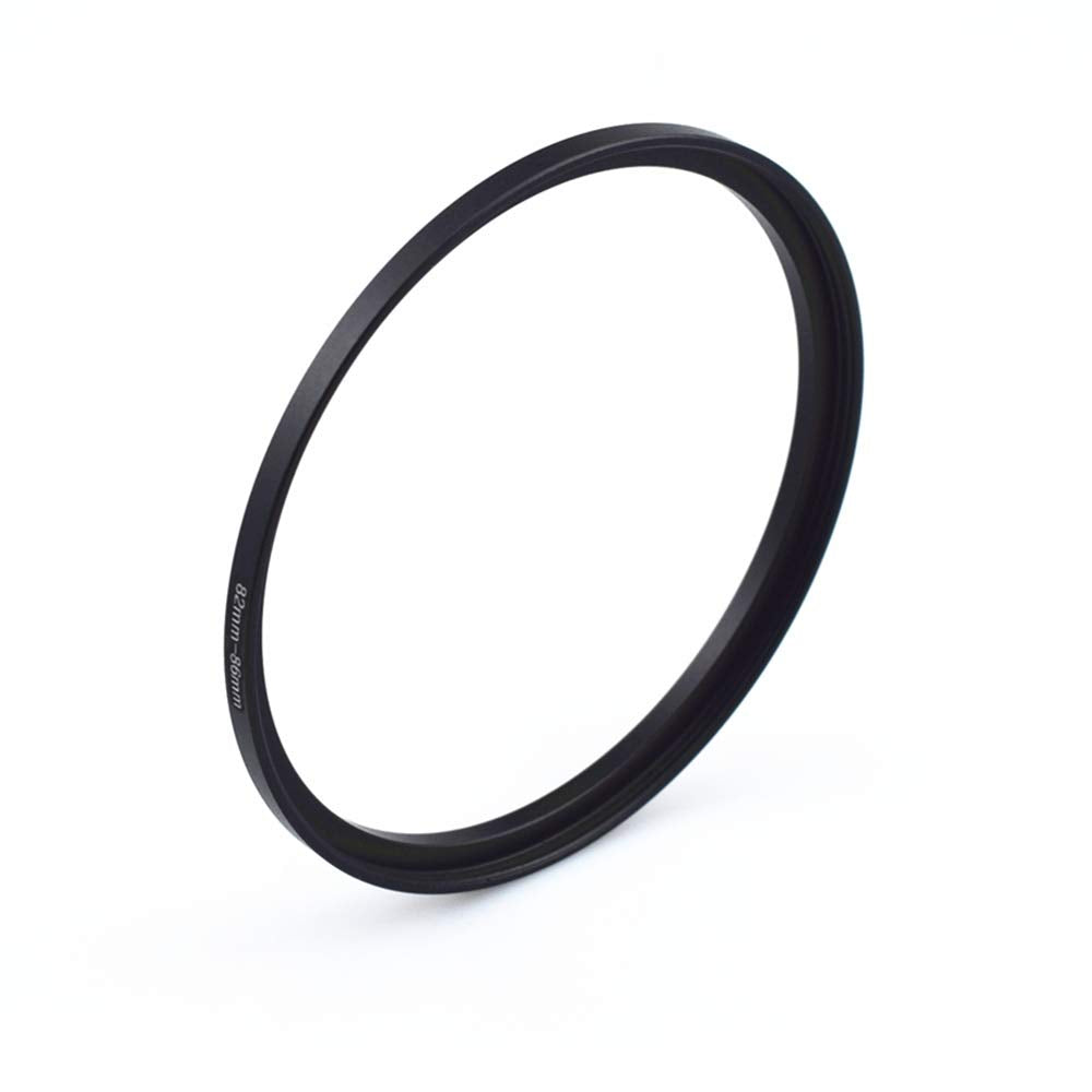 82Mm 86Mm Metal Ring/82Mm To 86Mm Step Up Ring For Filters,Made Of Cnc Machined With Matte Black Electroplated Finish,Compatible With All 82Mm Camera Lenses & 86Mm Accessories