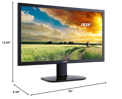 Acer Ka220Hq Bi 22'' (21.5    Viewable) Full Hd (1920 X 1080) Tn Monitor (Hdmi & Vga Port),Black