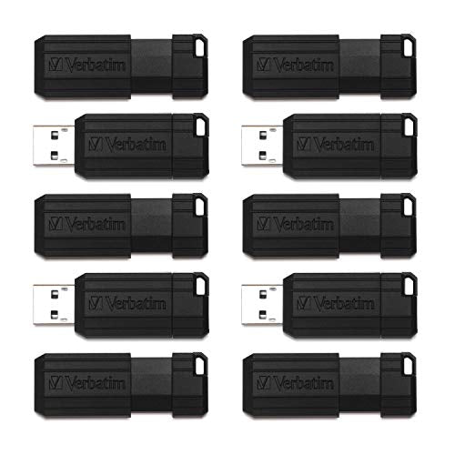 Verbatim 32Gb Pinstripe Usb Flash Drive   Business 10Pk   Black