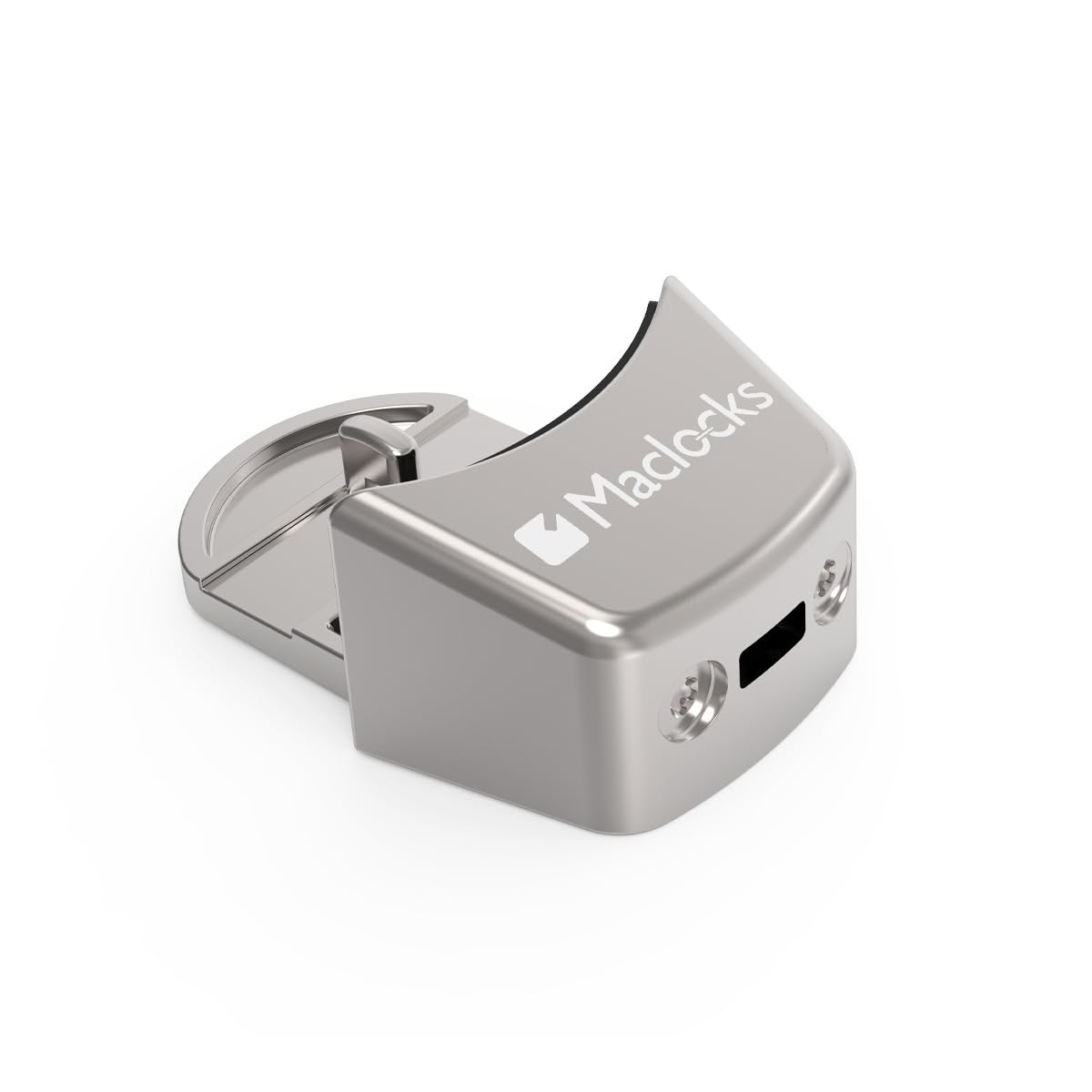 Mac Studio Ledge Lock Adapter With Combination Cable Lock Silver