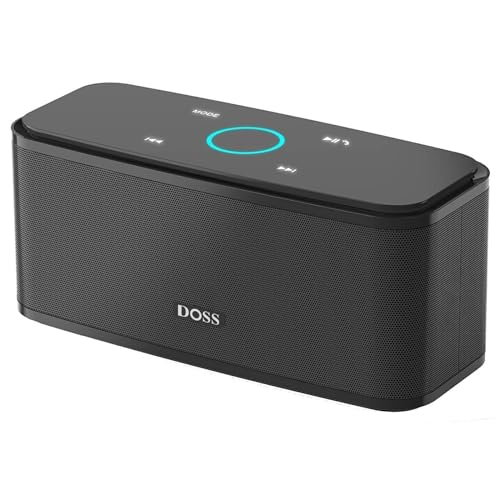 Bluetooth Speaker, Doss Soundbox Touch Portable Wireless Bluetooth Speaker With 12W Hd Sound And Bass, Ipx5 Waterproof, 20H Play